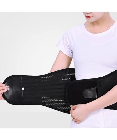 Self-Warming Back Support Belt | Adjustable Pain Relief for Sciatica Herniated Disc & Lower Lumbar Discomfort - Medium Black - Buy Online on GoSupps.com