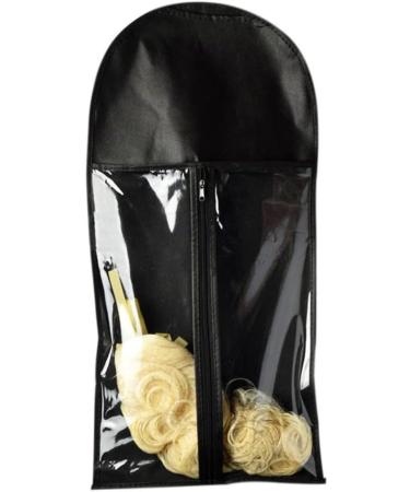 Wig Storage Bag Hair Extension Hanger Hair Holder Wig Storage Dust Proof Protective Wig Storage for Wig Hair Black. - Buy Online on GoSupps.com