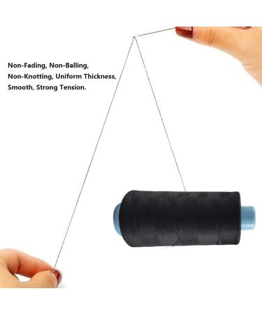 Polyester Sewing Thread Spools - White & Black - 3000 Yards Each - 40/2 All-Purpose Threads for Sewing Machine and Hand Repair - Buy Online on GoSupps.com