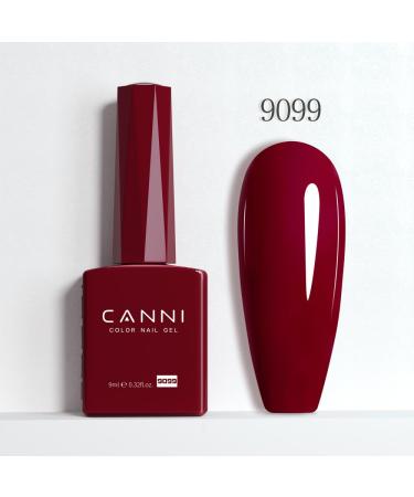 CANNI Dark Red Gel Nail Polish - High Gloss Burgundy Red Soak Off UV Gel for Salon & DIY Manicure - Buy Online on GoSupps.com