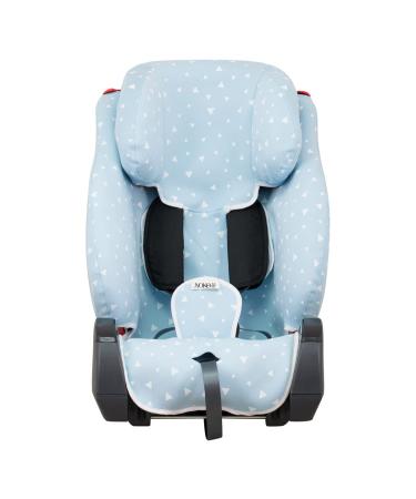 JANABEBE JYOKO KIDS Cover liner for car seat Compatible with Klippan Century and Triofix (Blue Sparkles KLIPPAN TRIOFIX Y MAXI) BLUE SPARKLES KLIPPAN TRIOFIX Y MAXI