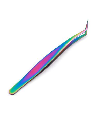 Verdant Touch Curved Tip Tweezers Curved Tip Eyelashes Extension Tweezer Alloy False Eyelashes Applicator Tool