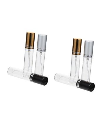 FRCOLOR 12 Pcs Perfume Bottle Perfume Empty Bottle Press Type Bottle Liquid Bottle Liquid Holder Glass Bottle Glass Hand Pressure Bottle Sprayer Plastic Mini Travel 8.5X1.6X1.6CMx2pcs Assorted Colorx2pcs
