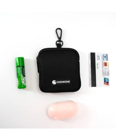 COOWONE Waterproof Dog Walking Bag with Integrated Poop Bag Dispenser - Adjustable Shoulder Bag for Dogs (Black) - Buy Online on GoSupps.com