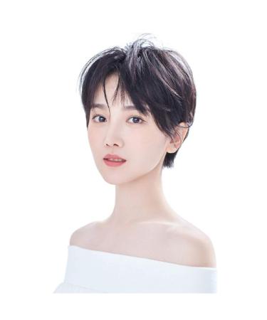 Drasawee Real hair topper for women short smooth hair part for clinging for thinner hair hair loss cover hair 7 x 10 20 cm dark brown - Buy Online on GoSupps.com