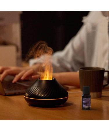 Marzius Flame Aroma Diffuser & Humidifier | 7 Color Night Light | Essential Oil Diffuser for Home Bedroom Yoga Office | Waterless Auto-Power-Off (White) - Buy Online on GoSupps.com