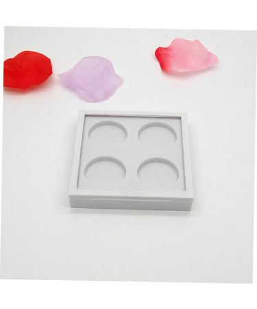 HAPINARY 2pcs 4 Makeup Accessories Aluminum Tin Jars Eyeshadow Containers Empty Eyeshadow Tins Empty White - Buy Online on GoSupps.com