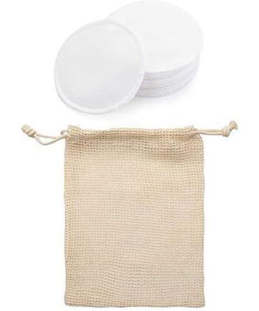 ZIEM 10PCS Reusable Cotton Rounds Makeup Remover Cotton Pads Reusable Facial sing Rounds Toner Pads Makeup Wipes with Laundry Bag Bamboo Washable Facial Rounds - Buy Online on GoSupps.com