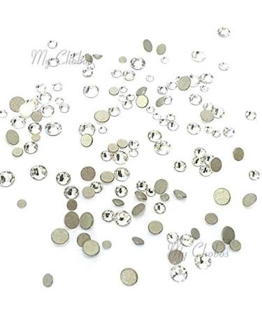 Crystal Clear Swarovski Flatback Rhinestones Mix ss3-ss10 (144 pcs) - Nail Art - Buy Online on GoSupps.com