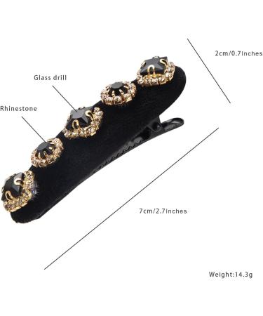 scicent Black Hair Clip 2 Pieces Professional Hair Pins for Styling Hair Barrettes for Women Design Hair Grips Elegant Hair Grips for Fine Thick Hair Fashion Hair Accessories for Daily Use - 26601 - Buy Online on GoSupps.com