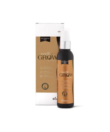 Brinton WellGrow Hair Growth Serum for Hair Nourishment & Prevents Hair Fall | Improves Thickness & Density | for Men & Women 60 ml