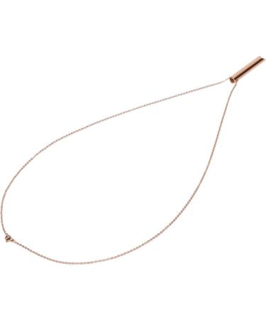 Mindful Breathing Necklace Necklace Stainless Steel Reduces Stress Portable Anxiety Whistle for Women and Men Mindfulness Deep Tool Relief Relaxation Meditation Calming Down Panic Attack(Rose Gold) - Buy Online on GoSupps.com
