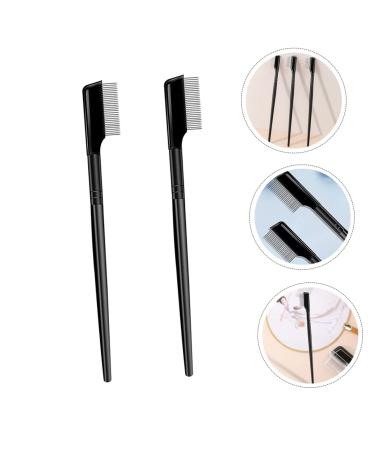 FOMIYES Eyebrow Comb Set - 2pcs Stainless Steel Eyebrow Brush & Applicator for Lash Extensions & Makeup - Buy Online on GoSupps.com
