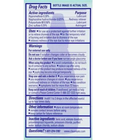 Clear Eyes 7 Symptom Relief Eye Drops, 0.5 Fl Oz (Pack of 3) - Buy Online on GoSupps.com