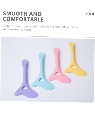 Housoutil Eyelashes Kit Eyeliner Aid Eyeliner Pencil Eyeshadow Silicone Eyeliner Stencils Face Cream Spoon Liquid Apply 11.7X5.9CM Violet - Buy Online on GoSupps.com