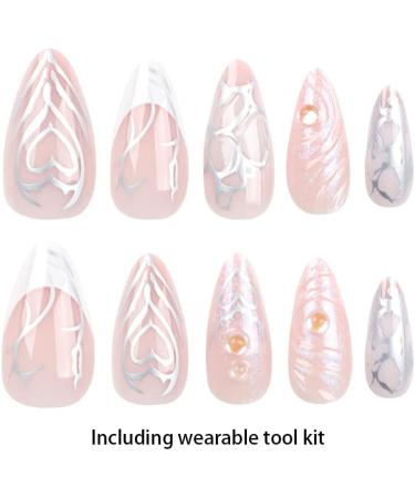 AUklOPVZZ Nails Manicure Set Easy To Install And Disassemble ABS Press On Nails False Nails Durable And Long-lasting JP2786 - Buy Online on GoSupps.com