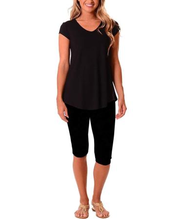 Micosuza Women's Black Rash Guard Swim Shirt with UV Sun Protection Large - Buy Online on GoSupps.com