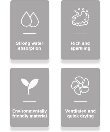 Loofah Dish Sponge Kitchen Eco Scrub Scourer | Eco-Friendly Non-Scratch Dishwashing Sponge for Pans and Pots Kitchen Cleaning Rowces Clouds - Buy Online on GoSupps.com