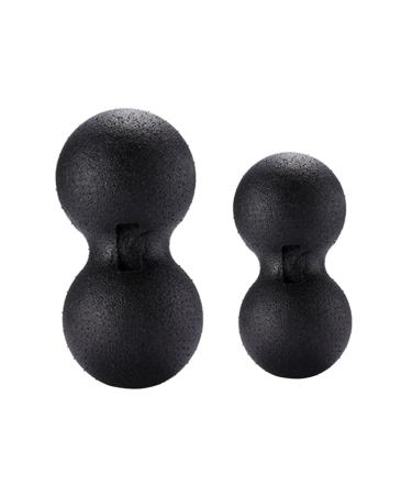 Beaupretty 2st peanut ball Yoga ball Massage devices for the neck back massage device Yoga balls Health massage ball peanuts Erdnuss-Yoga roll Mini massage globe Wave set Scrollrad Fitness