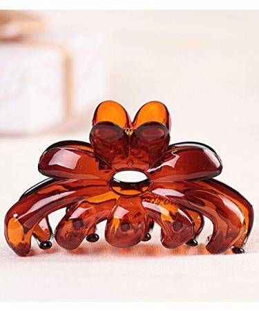 Prettyou 2.7 Middle Size Plastic Resin Hair Claw Clip for Women - Pack of 4 - Buy Online on GoSupps.com