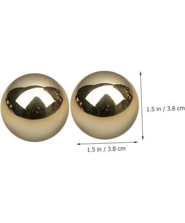 Homsfou Brass Baoding Fitness Balls - 2 Pack Gymnastics & Massage Hand Rolling Balls for Enhanced Relaxation & Recovery - Buy Online on GoSupps.com
