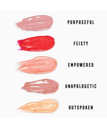 Bossy Cosmetics Vegan Lip Gloss - Plumping, Hydrating, Non-Stick | UNAPOLOGETIC Pink Nude | Maximum Shine, Paraben and Cruelty Free - Buy Online on GoSupps.com