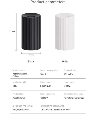 Tiandirenhe 100ml Mini Humidifier & Aromatherapy Diffuser - 7 Color LED Light for Home Office & Bedroom - Buy Online on GoSupps.com