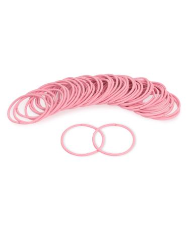 SCSpecial 50 Pieces Pink Hair Elastics | 2.5mm Elastic Hair Bands & Ponytail Holders - International Shipping Available - Buy Online on GoSupps.com
