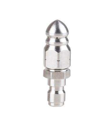 1/4inch Pressure Pipe Cleaning Tool Stainless Steel Sewer Dredger Heavy Duty Drain Flushing Efficiently Remove Blockages Sewer Cleaning Tool