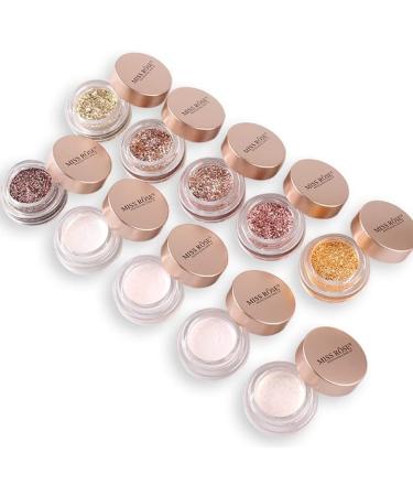 SPESHION Monochrome Glitter Pink Pearl Waterproof Eye Shadow - Makeup Powder (11) - Buy Online on GoSupps.com