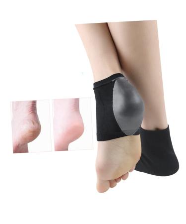minkissy 1 Pair High Heel Shoes Heel Socks Heel Sleeves for Cracked Heels Heel Care Socks Foot Sleeve Socks with Pad Plantar Sock Arch Support Sleeves Spa Men and Women Dry Skin 10.5*8.5cm