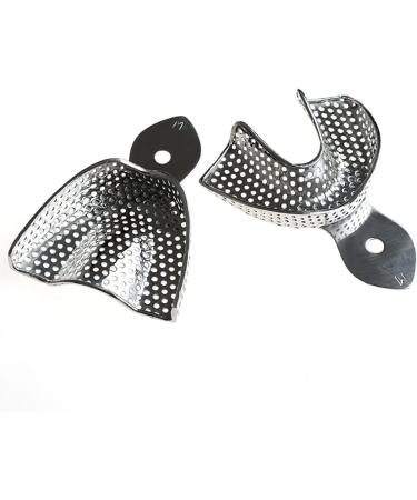 UINMYREO Stainless Steel Impression Trays - Set of 6 Pairs for Denture Orthodontics - Buy Online on GoSupps.com