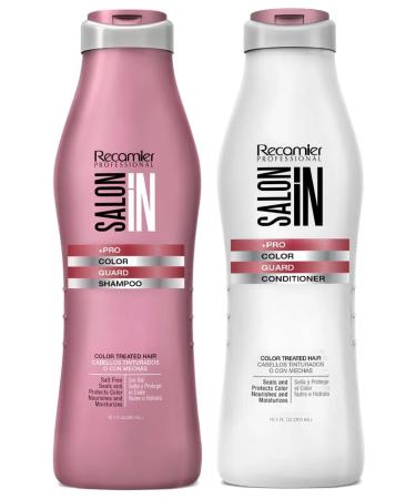 RECAMIER Dyed Hair Shampoo Conditioner Set UV Protectant | Champu y Acondicionador para Cabello Te ido 10.1 OZ