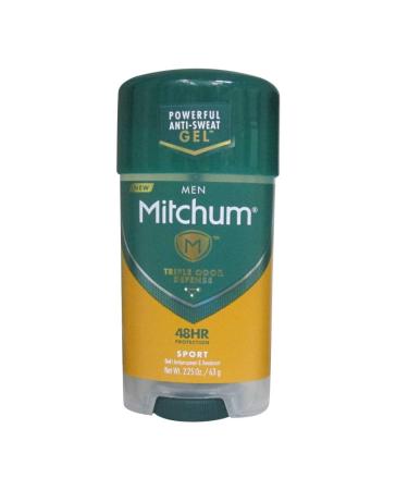 Mitchum Men Gel Antiperspirant Deodorant Sport - 6 Pack (2.25 oz) | Long-Lasting Odor Protection for Active Lifestyles - Buy Online on GoSupps.com