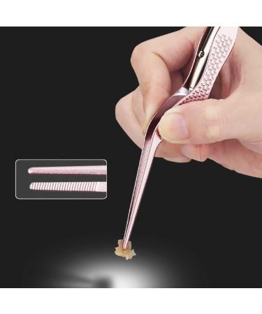 Lighted Tweezers & Earpick Set - Glowing Ear Color Removal Tools - 4pcs Medium Pink Ear Cleaners - Buy Online on GoSupps.com
