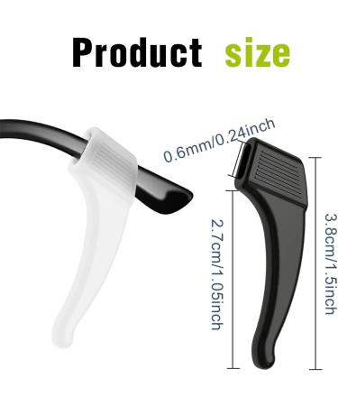 Shop Eouiav 20 Pair Silicone Anti-Slip Glasses Holders - Stylish & Functional Eyewear Storage in Black & White - Buy Online on GoSupps.com