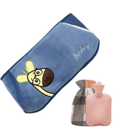 MYAMIA Hot Water Bag Rubber Hot Water Bag with Waist Cover Hot Water Bag Pain Relief Warmer-N