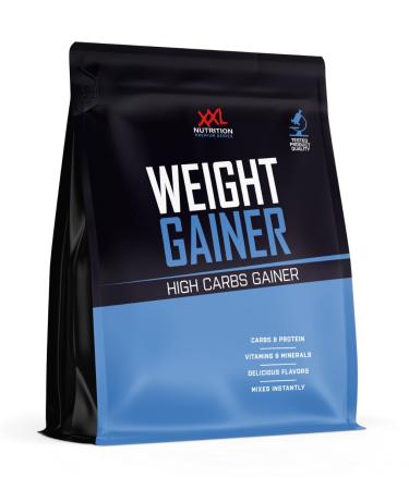 XXL Nutrition - Weight Gainer - Muscle mass & muscle building protein powder with EAA & BCAA carbohydrates low fat content - 2500 grams - vanilla 2.5 kg (1 Pack)