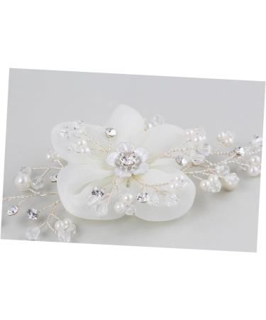 Angoily Tiara Bridal Hair Comb Wedding Hair Comb Decor Hair Comb Crystal Hair Comb Flower Head Pearl Bride - Buy Online on GoSupps.com