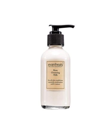 evanhealy Rose Cleansing Milk | Natural Distilled Plant Hydrosols & Essential Oils | Gentle Facial Cleanser for All Skin Types