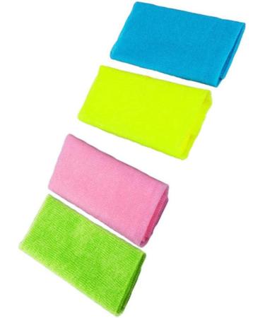 Healeved Onsen Bath Towel Set - 4pcs Body Towels with Back Scrubber and Loofah | Bath Cloth for Massage | Frosted Bath Loofahs - Buy Online on GoSupps.com