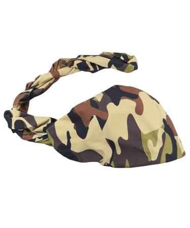 Halo Vintage Turban for Men - Camouflage Twist Head Wrap with Elastic Modal and Satin Lining - Buy Online on GoSupps.com
