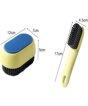 Household Laundry Scrub Brush Brush Soft Bristle Brush for Clothes Shoes Sneaker Portable Soft Plastic Cleaning Washing Brush with Comfortable Grip(2 pcs) - Buy Online on GoSupps.com