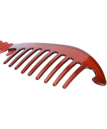 Xiton 1PC Bendable Plastic Hair Comb Ponytailer Hair Styling Tool Modern Banana Clip Interlocking Comb French Side Comb For Women Girls DIY Hair Style(Chocolate) - Buy Online on GoSupps.com
