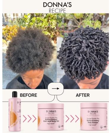 Donna's Recipe by Tabitha Brown - Extra Creamy Sweet Potato Pie Hair Cream (LOC System) for All Hair Types | Shop Internationally - Buy Online on GoSupps.com