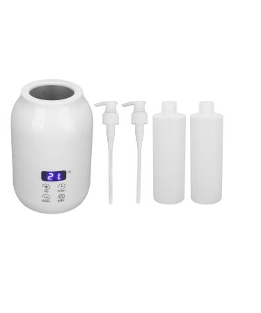 Massage oil warmer with 2 oil bottle dispensers massage oil warmers including oil bottle relaxation through pleasantly warm massage oil massage oil warmers for massage oil and ethereal oils EU plugs