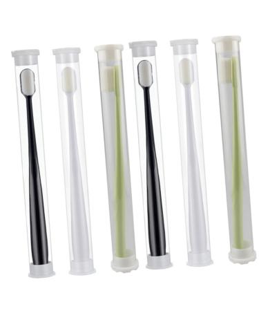 Minkissy 6st nano toothbrush for pregnant care tools for tooth cleaning travel toothbrush Bulk-toothbrush microzohnbrush adult pregnant woman ABS-highlight handle
