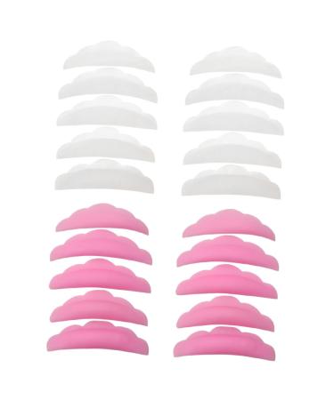POPETPOP Silicone Lash Pad 4 Edge Gasket Lash Curl and Silicone Shield Pads Lash Lift Curlers Silicone Extension Pad Curler Perm Pad Curly Silica Gel Protective Pad Grooming Tools