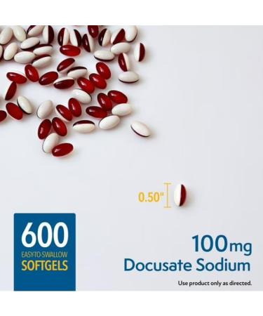 Members Mark Stool Softener Softgels 100 mg (600 Count.) Gentle Stimulant-Free Digestive Comfort Support Easy-to-Swallow - Buy Online on GoSupps.com