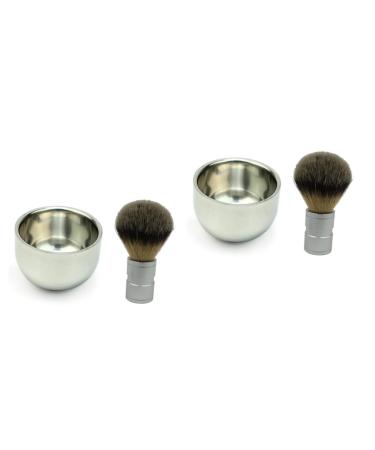 Cabilock 2-Pack Unbreakable Shaving Soap Containers | Men's Beard Shaving Tools | Travel-Friendly Shaving Cup & Bowl for Razors & Brushes - Buy Online on GoSupps.com
